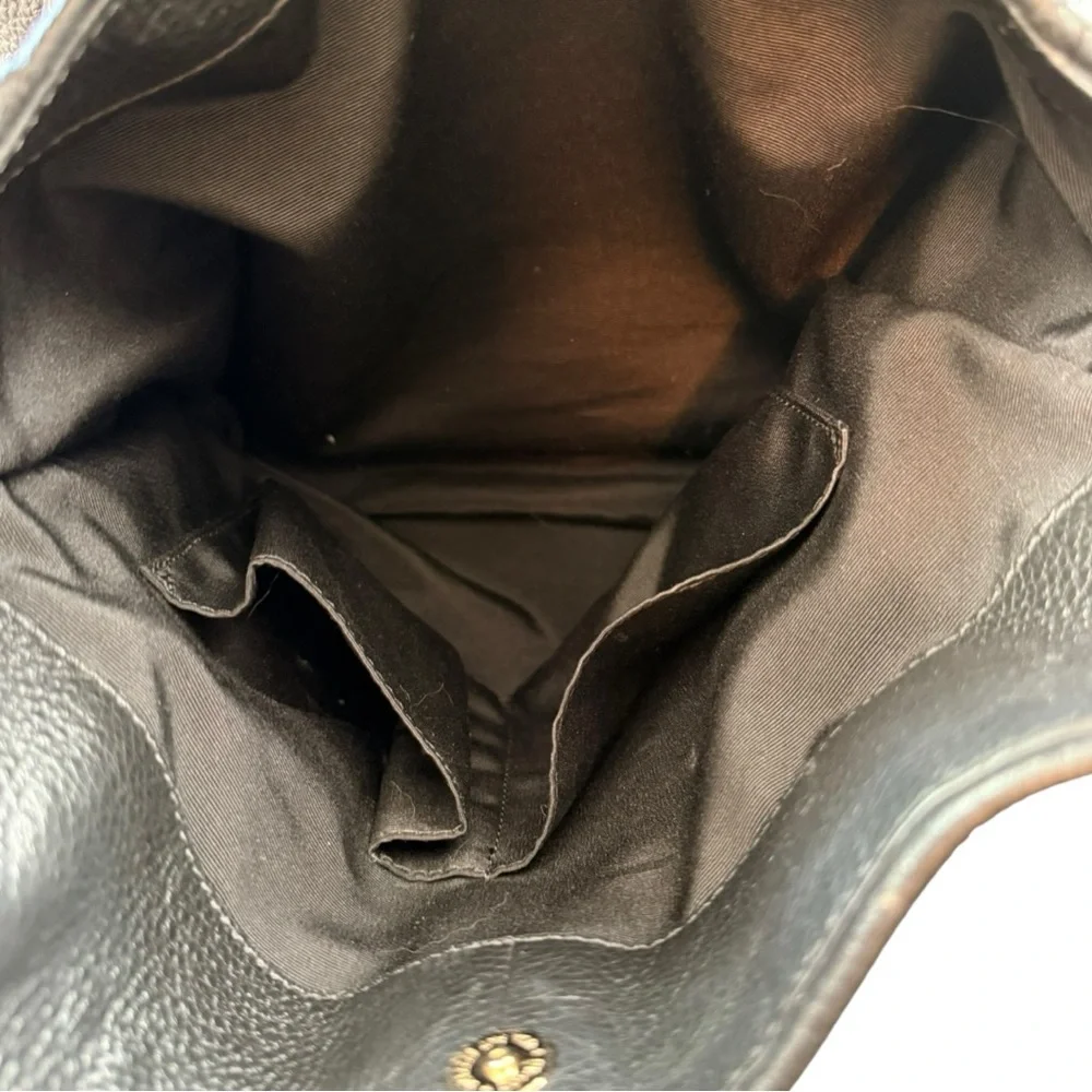 Coach Black pebbled Leather Shoulder Bag - Picture 6 of 10